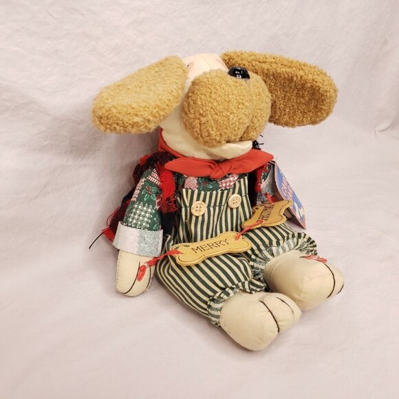 Vintage Christmas Caroling Character Dog Barks Jingle Bells Decor NCE - Picture 5 of 9